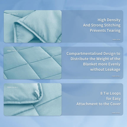Cozy Comfort | Weighted Blanket with Cooling Microfiber | All-Season Softness for Ultimate Relaxation