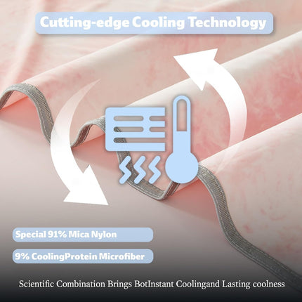 Chill Comfort | Cooling Blanket with Ultra-Cool Fabric | Lightweight & Breathable for Hot Sleepers