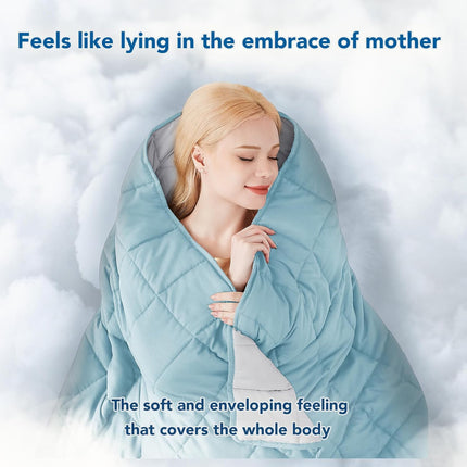 Cozy Comfort | Weighted Blanket with Cooling Microfiber | All-Season Softness for Ultimate Relaxation