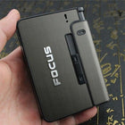 Metal Cigarette Case for 10 Cigarettes, Cigarette Holder for Pocket, Tobacco Tin to Keep Cigarettes Dry and Unbroken