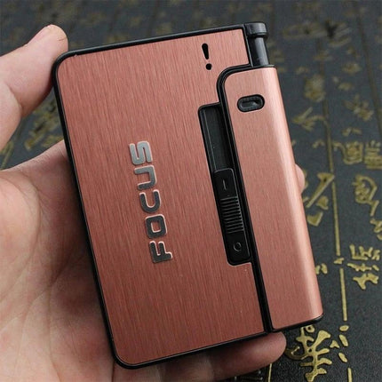 Metal Cigarette Case for 10 Cigarettes, Tobacco Tin to Keep Cigarettes Dry and Unbroken – image 5