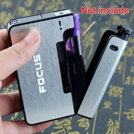 Metal Cigarette Case for 10 Cigarettes, Tobacco Tin to Keep Cigarettes Dry and Unbroken