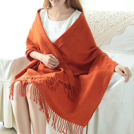 Cashmere Scarves for Women, Womens Winter Scarf in Plaid Check – image 8
