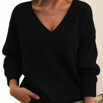 Cashmere Sweaters for Women, V Neck Sweater, Womens Knitted Sweater, Luxury Cashmere Pullover Sweater