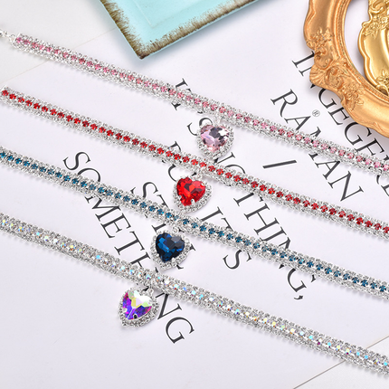 Breakaway Cat Collars, Rhinestone Cat Necklace