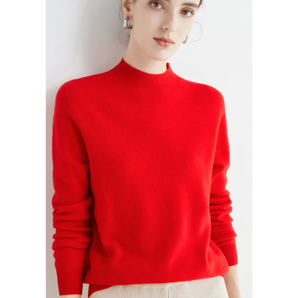 Cashmere Sweaters for Women, Soft Knitted Sweater for Winter, Luxury Knitwear, Warm Womens Sweaters in 13 Colors