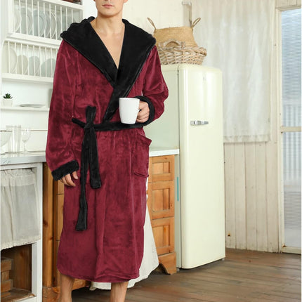 Bathrobes for Men, Mens Robe with Hood and Pockets – image 17