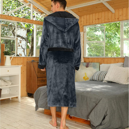 Bathrobes for Men, Mens Robe with Hood and Pockets – image 29