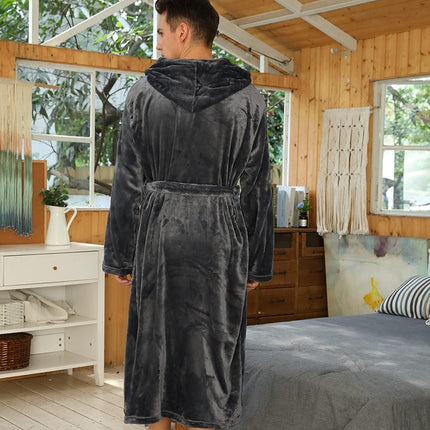 Bathrobes for Men, Fleece Bath Robe – image 39