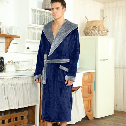 Bathrobes for Men, Fleece Bath Robe – image 45