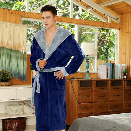 Bathrobes for Men, Mens Robe with Hood and Pockets – image 47