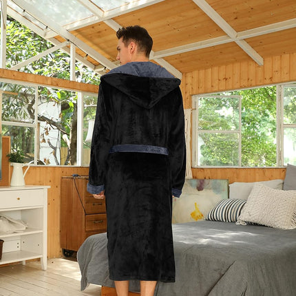 Bathrobes for Men, Fleece Bath Robe – image 6