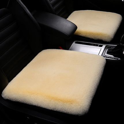 Car Seat Covers Full Set, Wool Car Seat Cushion with Non Slip Back – image 10