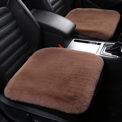 Car Seat Covers Full Set, Wool Car Seat Cushion with Non Slip Back – image 4