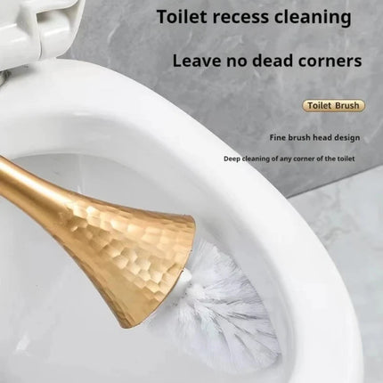 Toilet Brush and Holder Set, Toilet Cleaning Brush with Long Handle – image 4