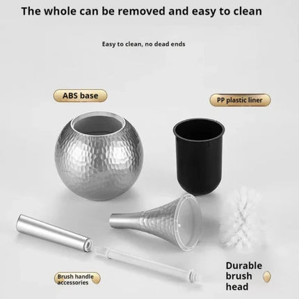 Toilet Brush and Holder Set, Soft Bristle Brush Set – image 5