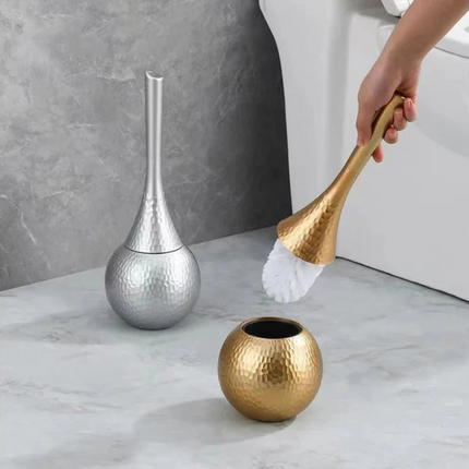 Toilet Brush and Holder Set, Toilet Cleaning Brush with Long Handle, Soft Bristle Brush Set, Bathroom Accessories
