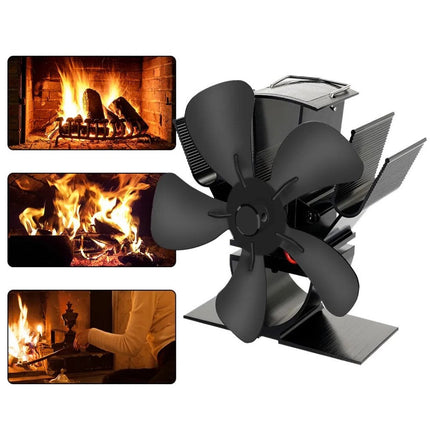 Wood Stove Fan, Heat Powered Stove Fan for Wood Burner Stove, Log Burner Fan for Fireplace