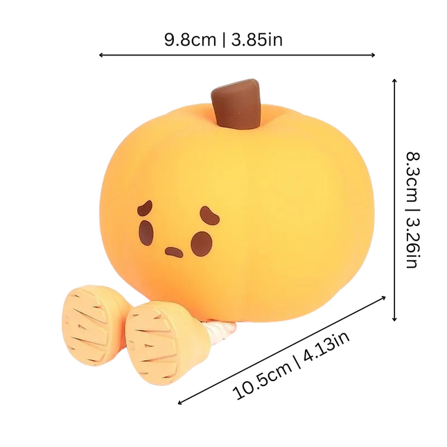 Pumpkin Night Light, Childrens Night Light with Touch Control, Rechargeable Silicone Pumpkin Light for Bedroom_01