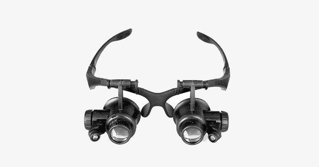 Magnifying Glass with Light, Hands Free Magnifying Glasses with LED Lights and Headband, Lighted Magnifying Glass