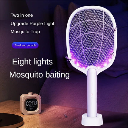 Electric Fly Swatter Rechargeable, Insect Zapper with Holder for Indoor and Outdoor – image 8