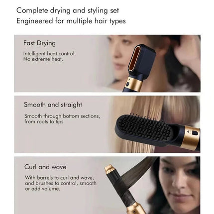 Hair Styler 5 in 1, Ionic Hair Dryer with Diffuser and Concentrator