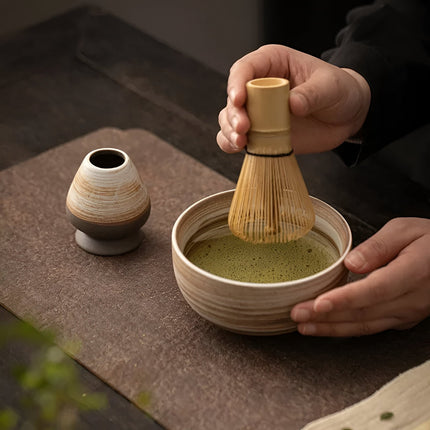Bamboo Matcha Whisk and Bowl with Scoop and Sieve – image 5