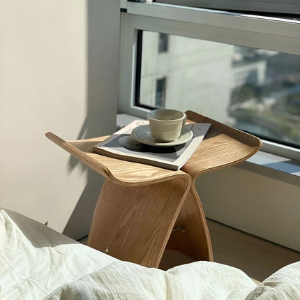 Small Wooden Bench, Nordic Wood Bench Seat for Living Room – image 9