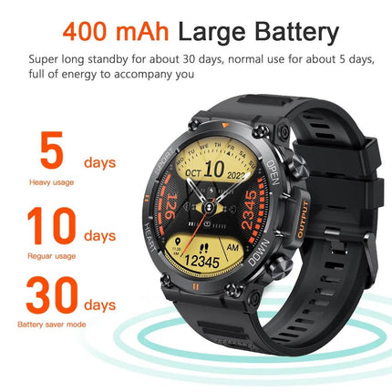 Rugged Smart Watch for Men, Fitness Watch with Step Counter – image 5