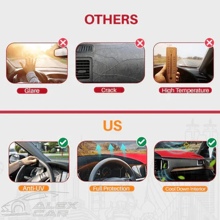 Dashboard Cover for Car, Non Slip Car Dash Mat with UV Protection