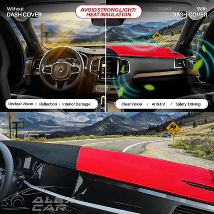 Dashboard Cover for Car, Non Slip Car Dash Mat with UV Protection, Dash Cover for SUV and Truck, Car Accessories