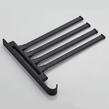 Towel Rack for Bathroom, Swivel Towel Bar with Hook – image 4