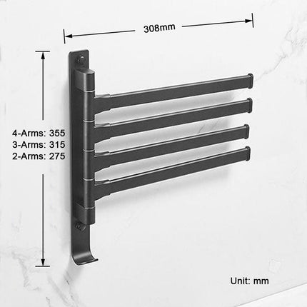 Towel Rack for Bathroom, Black Bathroom Accessories – image 6