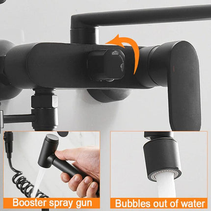 Kitchen Faucet with Sprayer, Pull Down Kitchen Faucet with Single Handle
