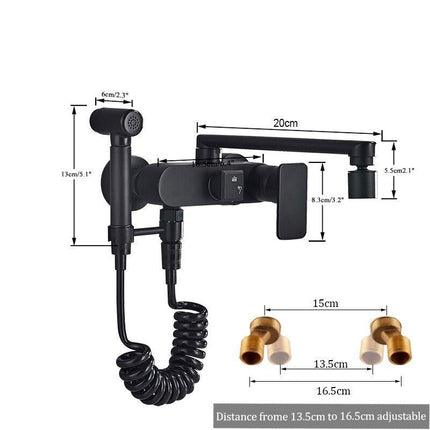 Kitchen Faucet with Sprayer, Pull Down Kitchen Faucet with Single Handle – image 5
