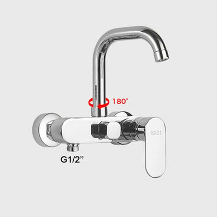 Pull Down Kitchen Faucet with Single Handle, Wall Mounted Kitchen Sink Faucet – image 9