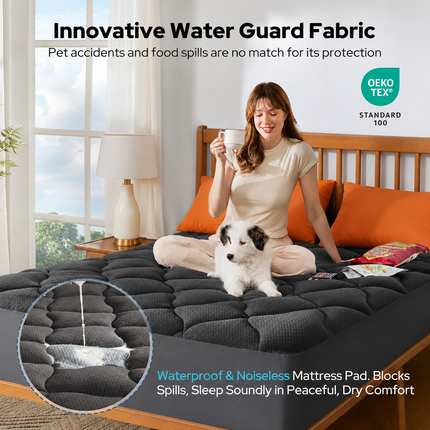 ComfortGuard | Waterproof Mattress Protector with Deep Pocket | Breathable & Noiseless for Ultimate Sleep Comfort