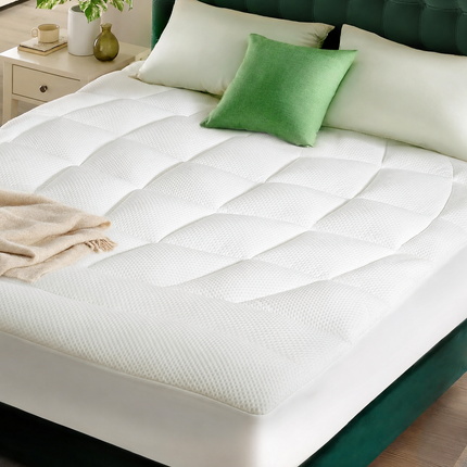 Comfort Haven | Queen Mattress Topper with Ultra Soft Tencel™ Blend | Extra Thick Cooling Pad for Back Pain Relief