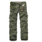 Mens Cargo Pants Cotton, Hiking Pants for Men with Zipper Pockets, Mens Cargo Trousers for Outdoor Camping