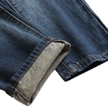 Mens Ripped Jeans, Stretch Distressed Jeans with Zip Fly and Button Closure – image 14