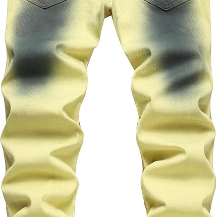 Mens Ripped Jeans, Slim Fit Jeans for Men