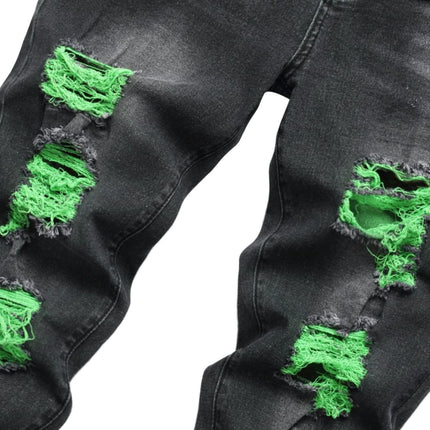Mens Ripped Jeans, Slim Fit Jeans for Men – image 31