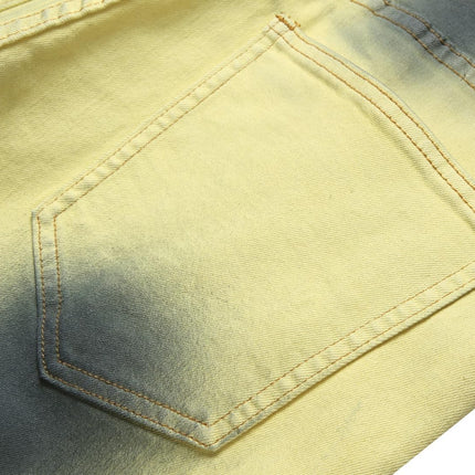 Slim Fit Jeans for Men, Stretch Distressed Jeans with Zip Fly and Button Closure – image 6