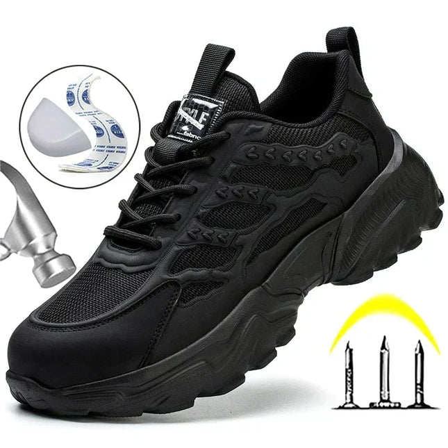 Steel Toe Shoes for Men, Non Slip Work Shoes