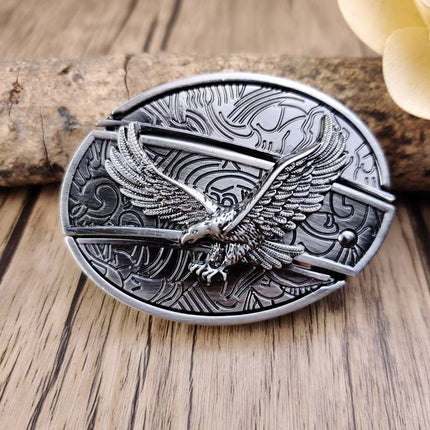 Western Belt Buckles for Men, Oval Cowboy Belt Buckle – image 14