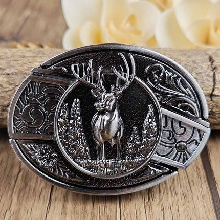 Western Belt Buckles for Men, Oval Cowboy Belt Buckle – image 8