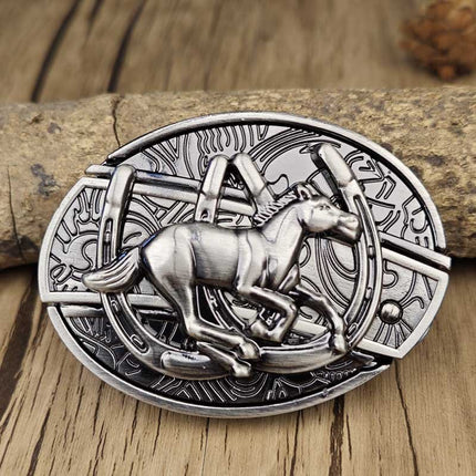 Western Belt Buckles for Men, Zinc Alloy Belt Buckle with Swivel Fit for 1.5 Inch Belts – image 5