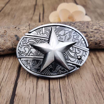 Western Belt Buckles for Men, Oval Cowboy Belt Buckle – image 16