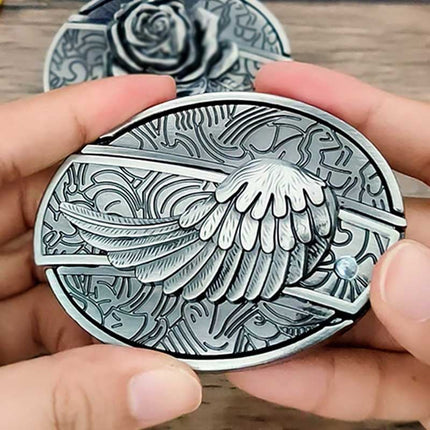 Western Belt Buckles for Men, Zinc Alloy Belt Buckle with Swivel Fit for 1.5 Inch Belts – image 23