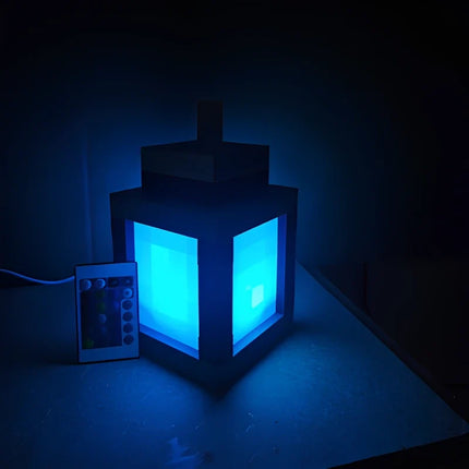 Decorative Lantern, Pixel Lantern Lamp with Remote and 16 Colors – image 9